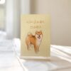 手繪插畫柴犬明信片